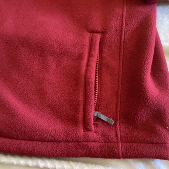 Lands’ End Men Fleece Jacket with Side Pockets and Full length zipper - Picture 3 of 8